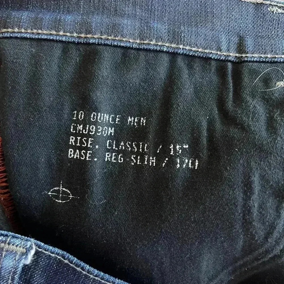 68 Men's Claude Maus 10 Ounce Mens Jeans Size 36 Color Blue - Picture 7 of 9